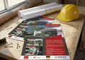 Flyer προώθησης με ζωντανά χρώματα και μοντέρνες γραμματοσειρές, ιδανικό για διαφημίσεις εκπτώσεων.