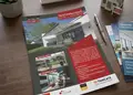 Flyer προώθησης με ζωντανά χρώματα και μοντέρνες γραμματοσειρές, ιδανικό για διαφημίσεις εκπτώσεων.