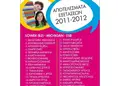 Flyer προώθησης με έντονα κίτρινα και μπλε χρώματα, δημιουργικό σχέδιο και ευανάγνωστο κείμενο.
