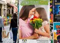 Αφίσα εκτύπωσης εντύπων με ζωντανά κόκκινα και μπλε χρώματα, μοντέρνες γραμματοσειρές και πληροφορίες για προώθηση εκδηλώσεων.