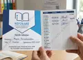 Καρτέλα διδάκτρων σε ήρεμα χρώματα, με επαγγελματικό σχέδιο και καλοσχεδιασμένα γραφικά, ιδανική για φροντιστήρια.