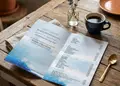 Κατάλογος café με ζωντανά χρώματα και προσεγμένα γραφικά, σχεδιασμένος για ελκυστική εμπειρία πελατών.