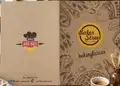 Κατάλογος café με φρέσκα χρώματα και εικόνες φαγητών, ιδανικός για καθημερινή χρήση και προσαρμογή.