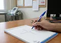 Συνταγολόγιο ιατρού με καθαρό σχέδιο σε μπλε και λευκό, επαγγελματική διάταξη για ευανάγνωστες συνταγές.