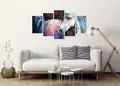 Πίνακας σε καμβά για μοντέρνο χώρο, με αφηρημένο σχέδιο και στυλ διακόσμησης.