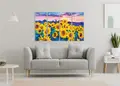Πίνακας σε καμβά για μοντέρνο χώρο, με αφηρημένο θέμα σε Pop Art στυλ.