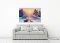 Πίνακας σε καμβά για σύγχρονο χώρο, με αφηρημένα σχέδια, κατάλληλος για μοντέρνα διακόσμηση.