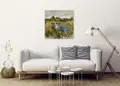 Πίνακας σε καμβά, τοπίο φύσης, μοντέρνο στυλ διακόσμησης, ιδανικός για φυσικούς χώρους.