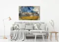 Πίνακας σε καμβά για χώρο που μπορεί να προορίζεται ως σαλόνι, τοπίο με φύση, αφηρημένο στυλ, μοντέρνα διακόσμηση.