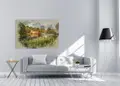 Πίνακας σε καμβά για το χώρο που μπορεί να προορίζεται, με τοπίο φυσικής ομορφιάς, σε αφηρημένο στυλ και μοντέρνα διακόσμηση.