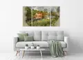 Πίνακας σε καμβά για το χώρο που μπορεί να προορίζεται, με τοπίο φυσικής ομορφιάς, σε αφηρημένο στυλ και μοντέρνα διακόσμηση.