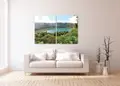 Πίνακας σε καμβά για χώρο που μπορεί να προορίζεται ως σαλόνι, με τοπίο φύσης, σε αφηρημένο και μοντέρνο στυλ διακόσμησης.