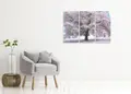 Πίνακας σε καμβά για χώρο που μπορεί να προορίζεται για σαλόνι, με τοπίο φυσικής ομορφιάς, αφηρημένο στυλ και μοντέρνα διακόσμηση.