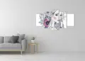 Πίνακας σε καμβά για χώρο που μπορεί να προορίζεται για σαλόνι, με αφηρημένο στυλ και μοντέρνα διακόσμηση.