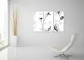 Πίνακας σε καμβά για μοντέρνο χώρο, με αφηρημένα στοιχεία και ζωγραφική σε στυλ minimal.