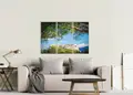 Πίνακας σε καμβά τοπίου με φυσικό τοπίο, μοντέρνο στυλ διακόσμησης.