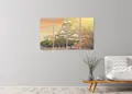 Πίνακας σε καμβά για χώρο που μπορεί να προορίζεται για σαλόνι, με τοπίο και φύση, σε ρεαλιστικό στυλ και μοντέρνα διακόσμηση.