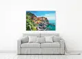Πίνακας σε καμβά για χώρο που μπορεί να προορίζεται για σαλόνι, τοπίο με φυσικά στοιχεία, σε ρεαλιστικό και μοντέρνο στυλ διακόσμησης.