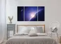 Πίνακας σε καμβά για το γραφείο, με θέμα διάστημα, αφηρημένο στυλ, μοντέρνα διακόσμηση.