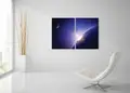 Πίνακας σε καμβά για το γραφείο, με θέμα διάστημα, αφηρημένο στυλ, μοντέρνα διακόσμηση.