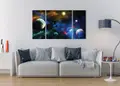 Πίνακας σε καμβά για το δωμάτιο του διάσημου έργου, με θέμα το διάστημα σε αφηρημένο και μοντέρνο στυλ διακόσμησης.