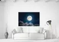 Πίνακας σε καμβά για χώρο που μπορεί να προορίζεται για διακόσμηση, με θέμα το διάστημα, σε αφηρημένο στυλ και μοντέρνα διακόσμηση.