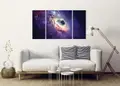 Πίνακας σε καμβά για χώρο που μπορεί να προορίζεται για ιδιωτικό γραφείο, με θέμα το διάστημα, σε αφηρημένο στυλ, μοντέρνα διακόσμηση.