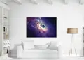 Πίνακας σε καμβά για χώρο που μπορεί να προορίζεται για ιδιωτικό γραφείο, με θέμα το διάστημα, σε αφηρημένο στυλ, μοντέρνα διακόσμηση.