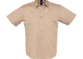 Ανδρικό κοντομάνικο πουκάμισο από 100% βαμβάκι, με κουμπιά και τσέπη. Ιδανικό για επαγγελματική χρήση με δυνατότητα εκτύπωσης λογοτύπου.