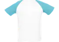 Δίχρωμο ανδρικό T-shirt από 100% βαμβάκι, με κοντά ρεγκλάν μανίκια. Ιδανικό για επαγγελματική χρήση, διαθέτει δυνατότητα εκτύπωσης λογοτύπου ή μηνύματος.