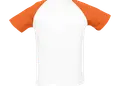 Δίχρωμο ανδρικό T-shirt από 100% βαμβάκι, με κοντά ρεγκλάν μανίκια. Ιδανικό για επαγγελματική χρήση, διαθέτει δυνατότητα εκτύπωσης λογοτύπου ή μηνύματος.