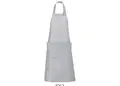 Μακριά ποδιά από polcotton με κεντρική τσέπη και ρυθμιζόμενο λαιμό. Ιδανική για εστιατόρια με δυνατότητα εκτύπωσης λογοτύπου. Άνετη και ανθεκτική.