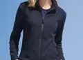 Γυναικεία ζακέτα fleece 100% πολυέστερ, με φερμουάρ και τσέπες. Ιδανική για επαγγελματική χρήση, διαθέσιμη με εκτύπωση λογοτύπου για εταιρική προώθηση.