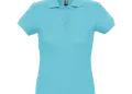 Γυναικείο πόλο πικέ από 100% βαμβάκι, με κοντά μανίκια και 4 κουμπιά. Ιδανικό για επαγγελματική χρήση, διαθέτει επιλογές εκτύπωσης λογοτύπου.