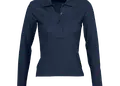 Γυναικείο πόλο πικέ με μακριά μανίκια, 4 κουμπιά και ριπ γιακά. Ιδανικό για επαγγελματική χρήση, με δυνατότητα εκτύπωσης λογοτύπου. Διαθέσιμο σε διάφορα χρώματα.