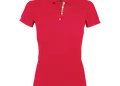 Γυναικείο πόλο πικέ από 100% βαμβάκι Ringspun, με κοντά μανίκια και 4 κουμπιά. Ιδανικό για επαγγελματική χρήση, με δυνατότητα εκτύπωσης λογοτύπου.