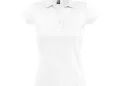 Γυναικείο πόλο 100% βαμβάκι με κοντά μανίκια, 3 κουμπιά και ελαστικό γιακά. Ιδανικό για επαγγελματική χρήση, με δυνατότητα εκτύπωσης λογοτύπου.