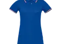 Γυναικείο πόλο από 100% βαμβάκι, με ρίγες και κουμπιά, ιδανικό για επαγγελματική χρήση. Δυνατότητα εκτύπωσης λογοτύπου, διατίθεται σε ποικιλία χρωμάτων.
