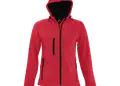 Γυναικείο μπουφάν softshell με κουκούλα, αδιάβροχο και αναπνεύσιμο, με διάφορες τσέπες. Ιδανικό για επαγγελματική χρήση με δυνατότητα εκτύπωσης λογοτύπου.