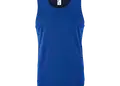 Ανδρικό αθλητικό αμάνικο μπλουζάκι από 100% πολυεστέρα, με πλαϊνές ραφές και λαιμόκοψη. Ιδανικό για γυμναστήρια και αθλητικές εκδηλώσεις, διαθέτει δυνατότητα εκτύπωσης λογότυπου.