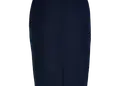 Φούστα σε ίσια γραμμή, μήκους μέχρι τα γόνατα, με ελαστική μέση και σκίσιμο στο πίσω μέρος. Ιδανική για επαγγελματική χρήση με δυνατότητα εκτύπωσης λογοτύπου.